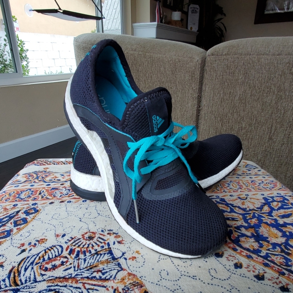 Adidas Pure Boost Black and Blue